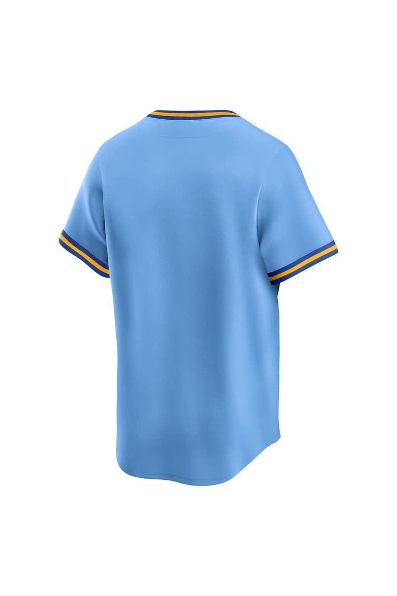 Men's Nike Light Blue Milwaukee Brewers Cooperstown Collection Limited Jersey, Alternate, color, Light Blue