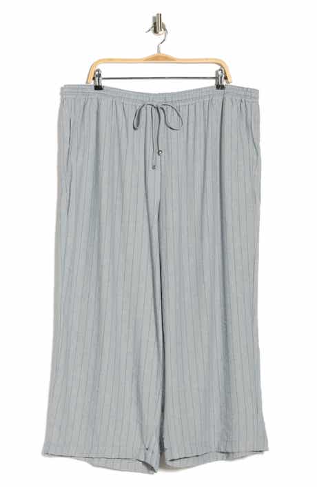 MAX STUDIO Tie Waist Wide Leg Pants