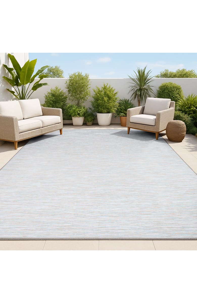 JONATHAN Y Ethan Modern Flatweave Solid Indoor/Outdoor Area Rug, Alternate, color, Gray