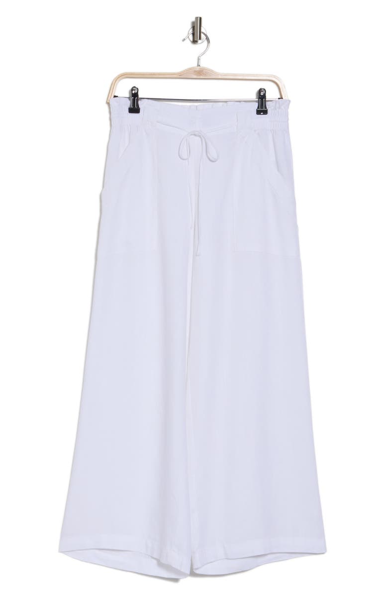 T Tahari Tie Waist Wide Leg Pants, Alternate, color, White