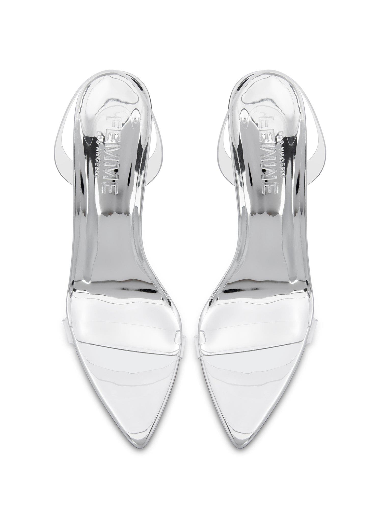 FEMME Rive Slingback Pump, Alternate, color, Platinum