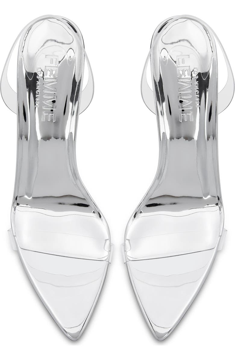 FEMME Rive Slingback Pump, Alternate, color, Platinum