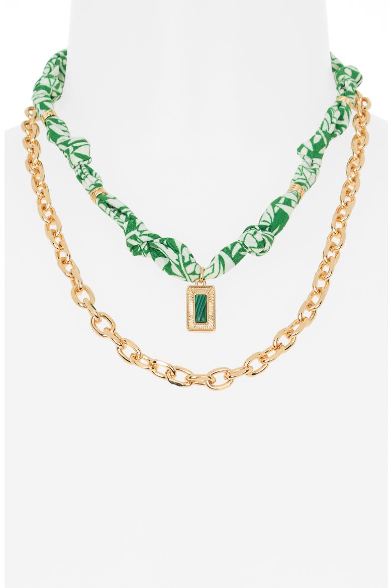 2-Pack Assorted Necklaces, Alternate, color, GREEN MULTI- GOLD
