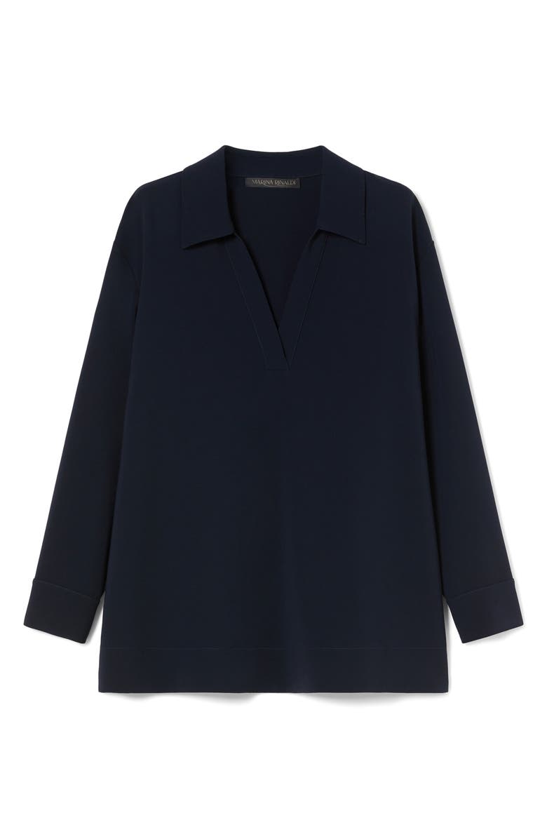 Marina Rinaldi Zama Cady Tunic Jacket, Alternate, color, Midnight Blue