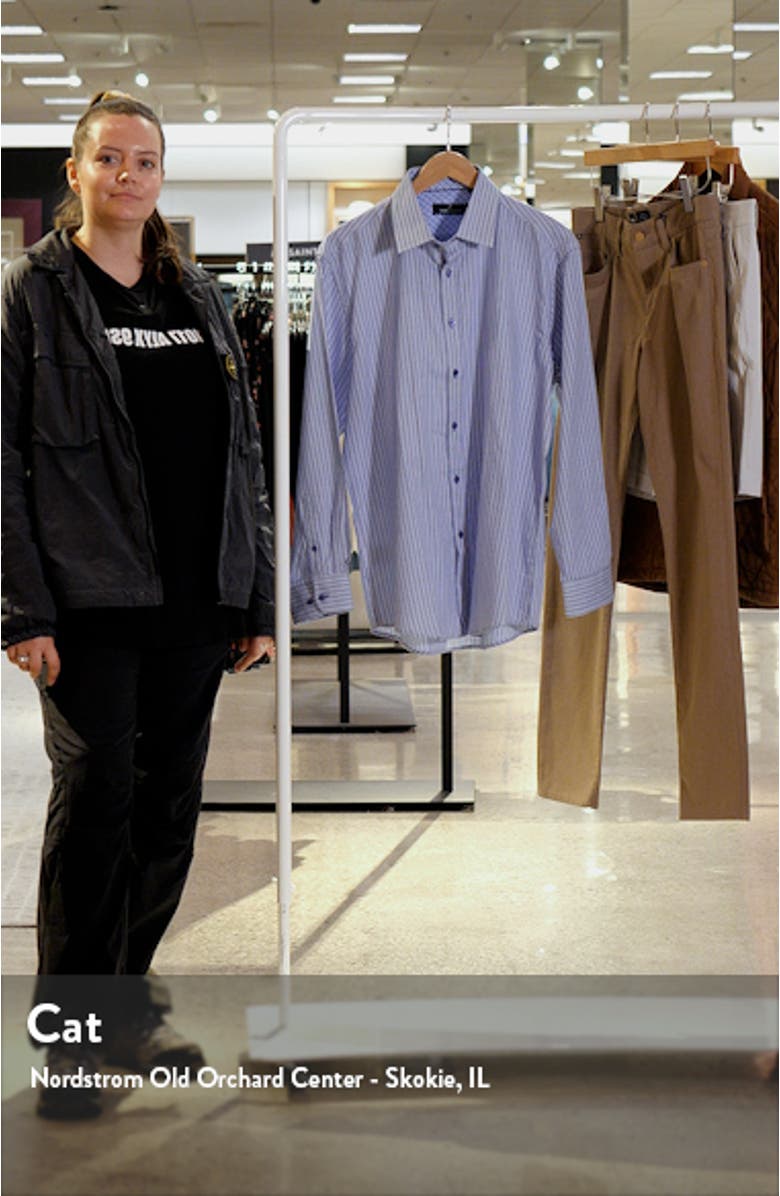 Trim Fit Stripe Dress Shirt, sales video thumbnail