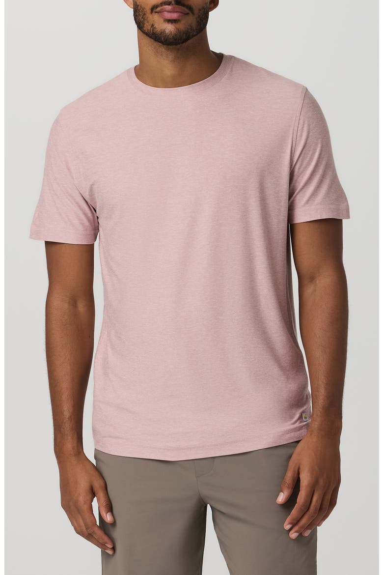 Strato Tech T-Shirt, Main, color, FADED ROSE HEATHER