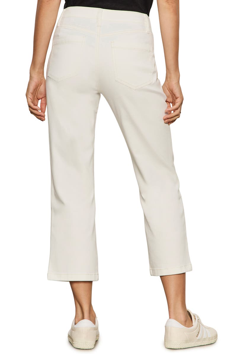 Sanctuary Retreat Mid Rise Crop Straight Leg Utility Pants, Alternate, color, Chalk White