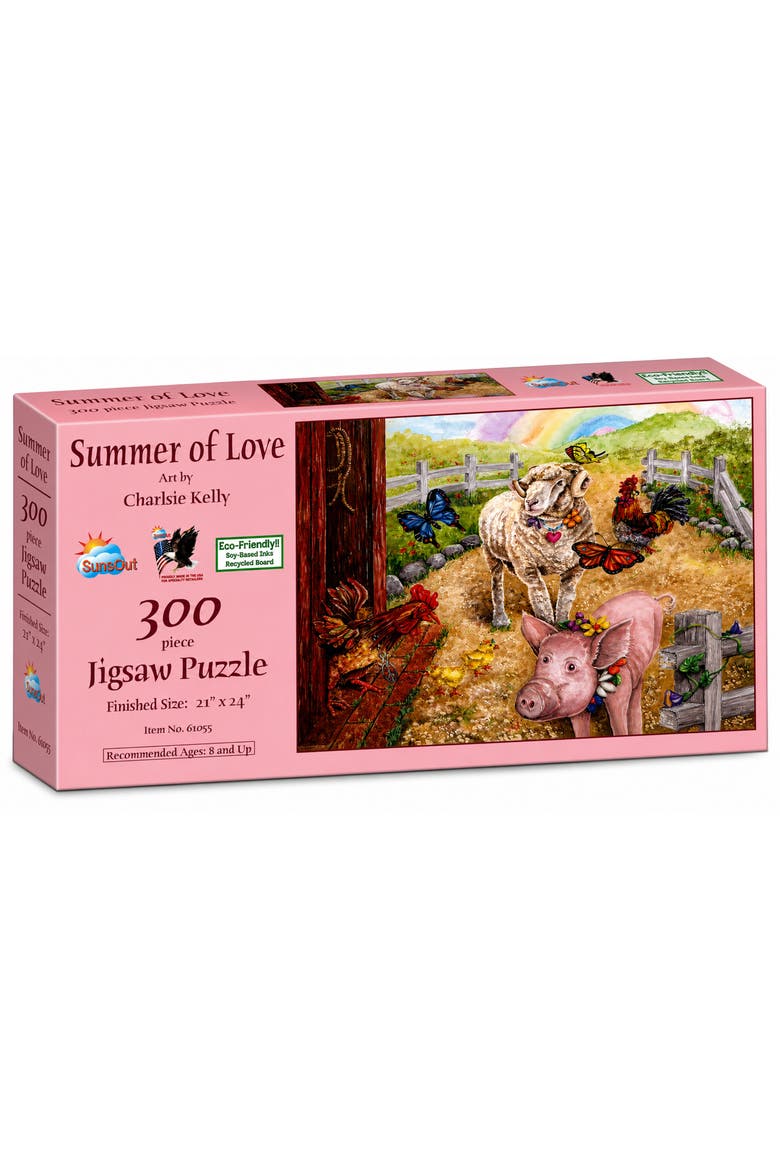 Summer of Love 300 piece Jigsaw Puzzle for Adults, Main, color, Multicolor