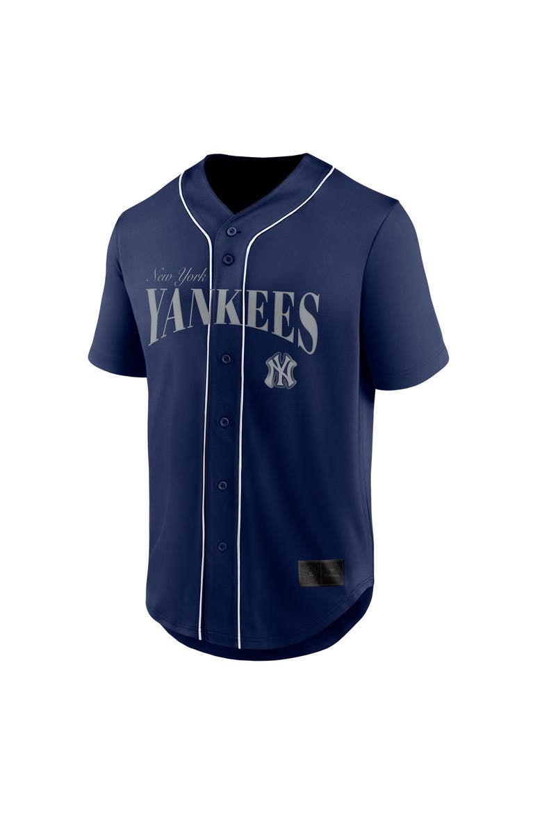 Men's Fanatics  Navy New York Yankees Franchise Button-Up Fashion Top, Alternate, color, Navy