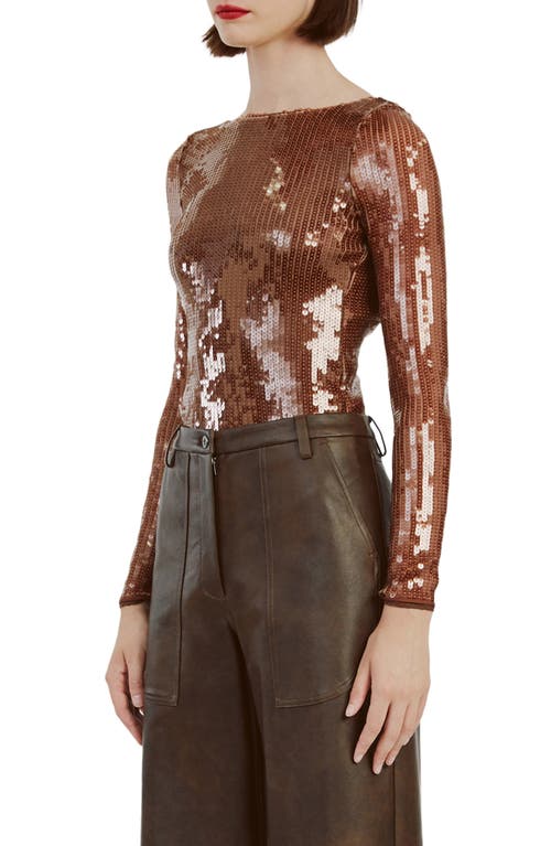 BARDOT BARDOT BRENNA SEQUIN OPEN BACK BODYSUIT
