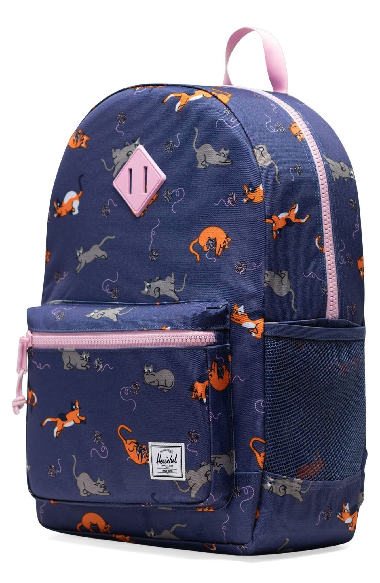 Herschel Supply Co. Kids' Heritage Youth Backpack, Alternate, color, Playing Cats