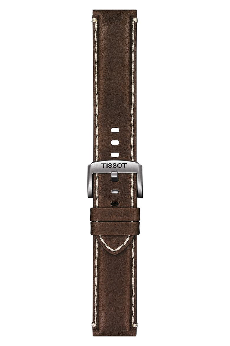 Supersport Qua Leather Strap Watch, 44mm, Alternate, color, NO COLOR