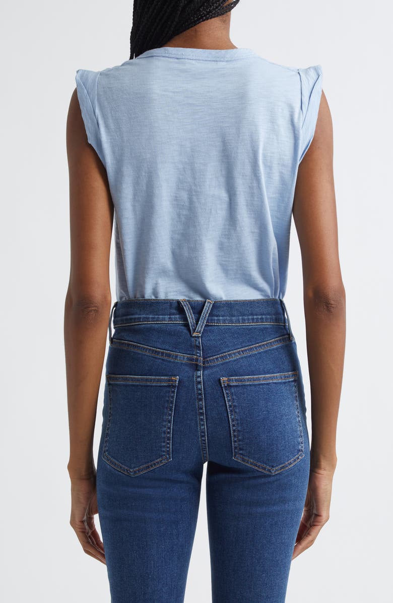 Veronica Beard Dree Muscle Tee, Alternate, color, Bluebell