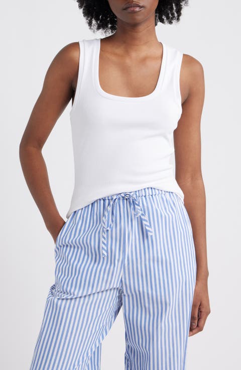 Bobbie Rib Square Neck Tank