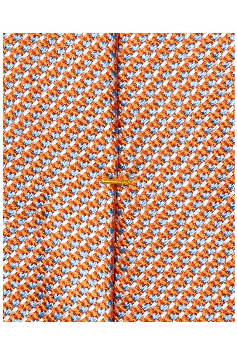 Microdot Silk & Cotton Tie, Alternate, color, MEDIUM ORANGE