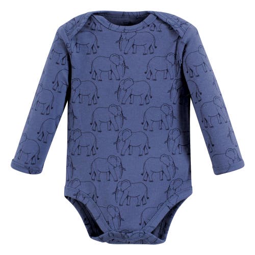 Touched By Nature 5pk Long Sleeve Organic Bodysuits In Multi