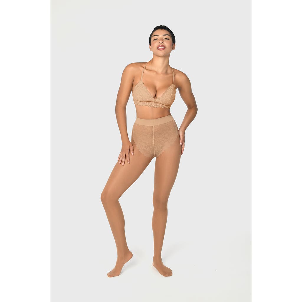 SKYTIGHTS CabinComfort 70 Denier Sheer Compression Tights Skin Tone and Black Shades in Nude/shade 4  product