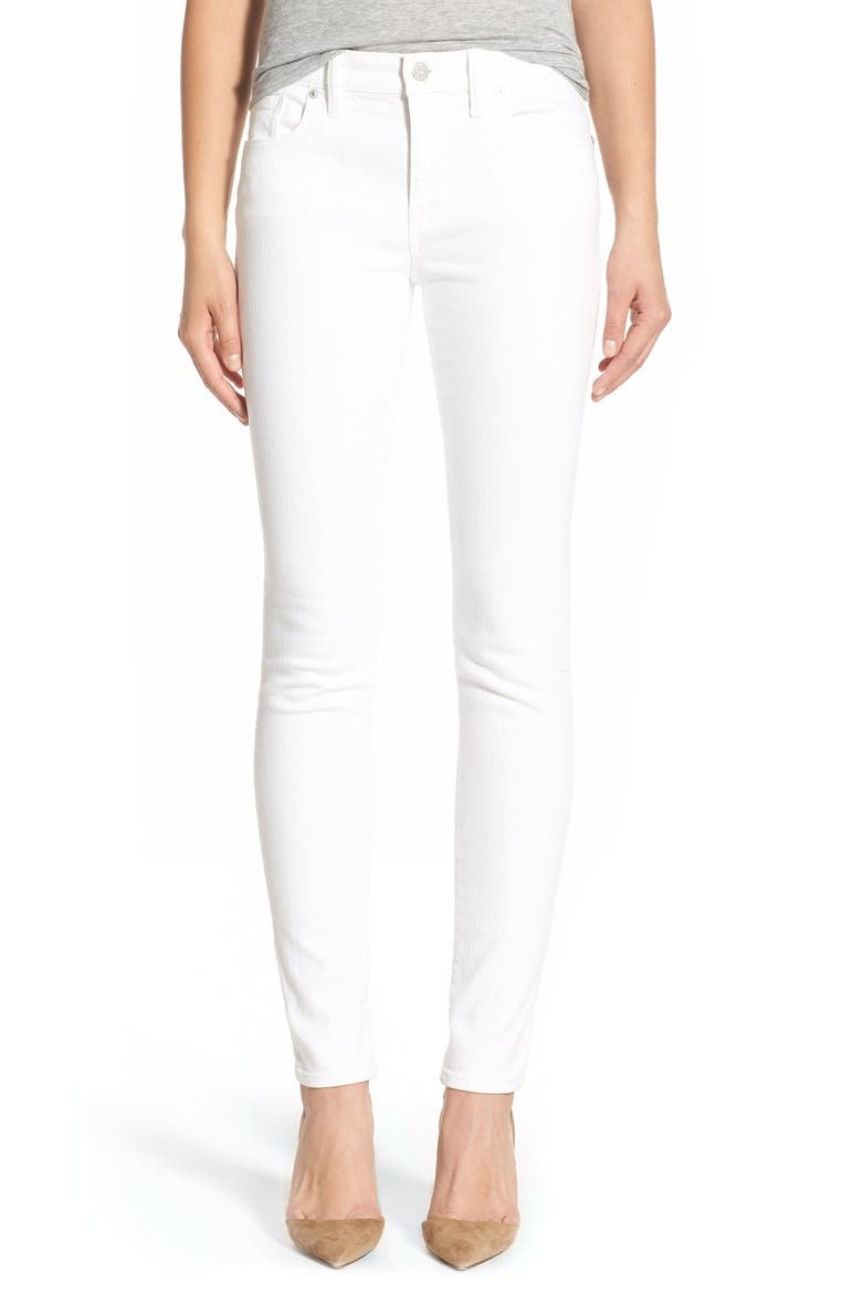 Skinny Jeans, Main, color, PURE WHITE