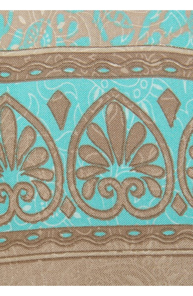 LASCANA Women's Boho Print Cover Up Turquoise Print, Alternate, color, Turquoise Print - 0/2