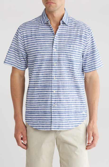 Tommy Bahama With Passion Stripe Short Sleeve Button-Up Shirt