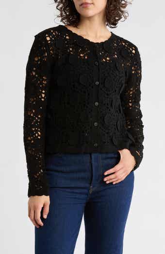 Forgotten Grace Open Stitch Button Cardigan