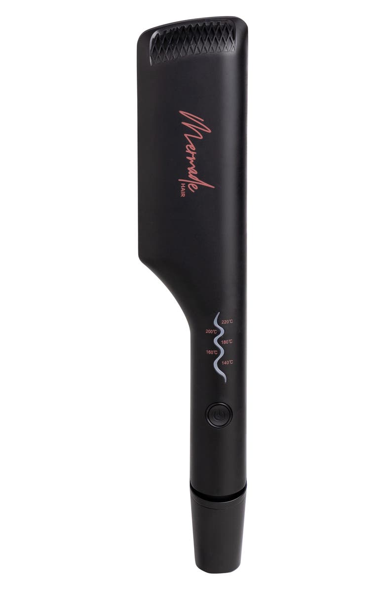 Mermade Hair 1-Inch Mini Double Waver Hair Iron, Main, color, Black