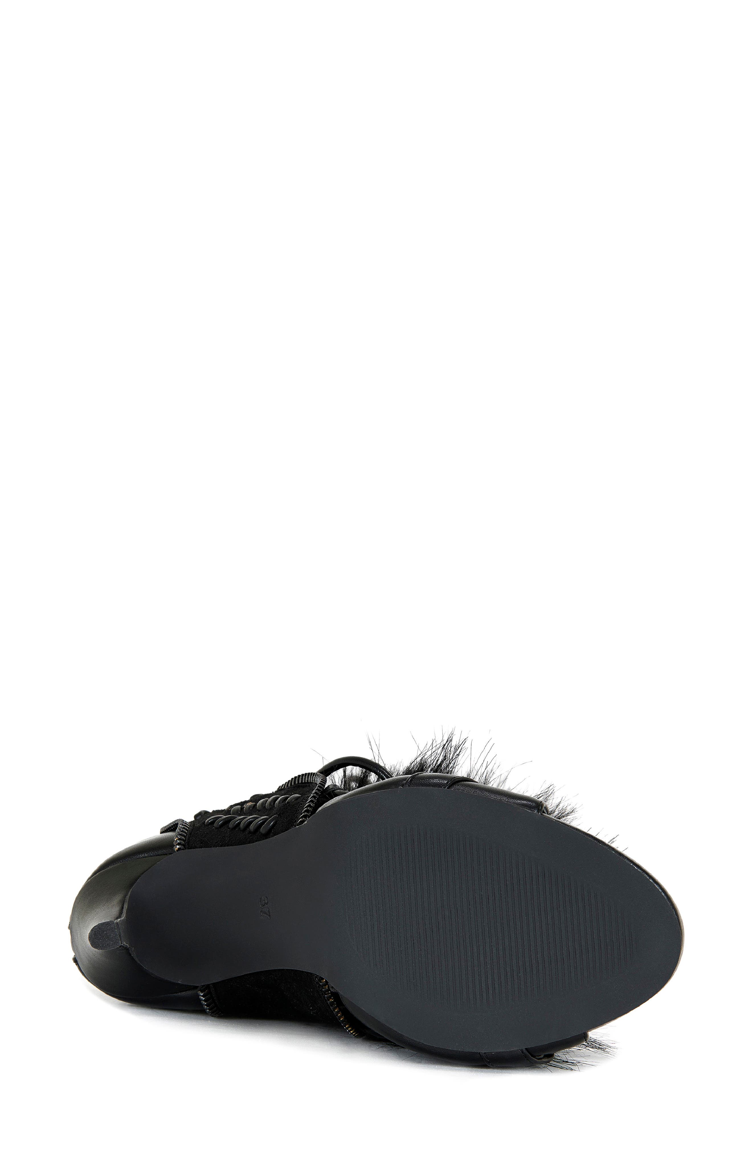 AZALEA WANG Shaine Open Toe Boot, Alternate, color, Black