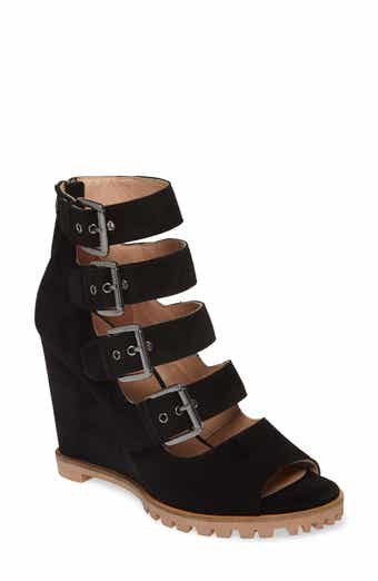 Linea Paolo Wisteria Buckle Wedge Sandal