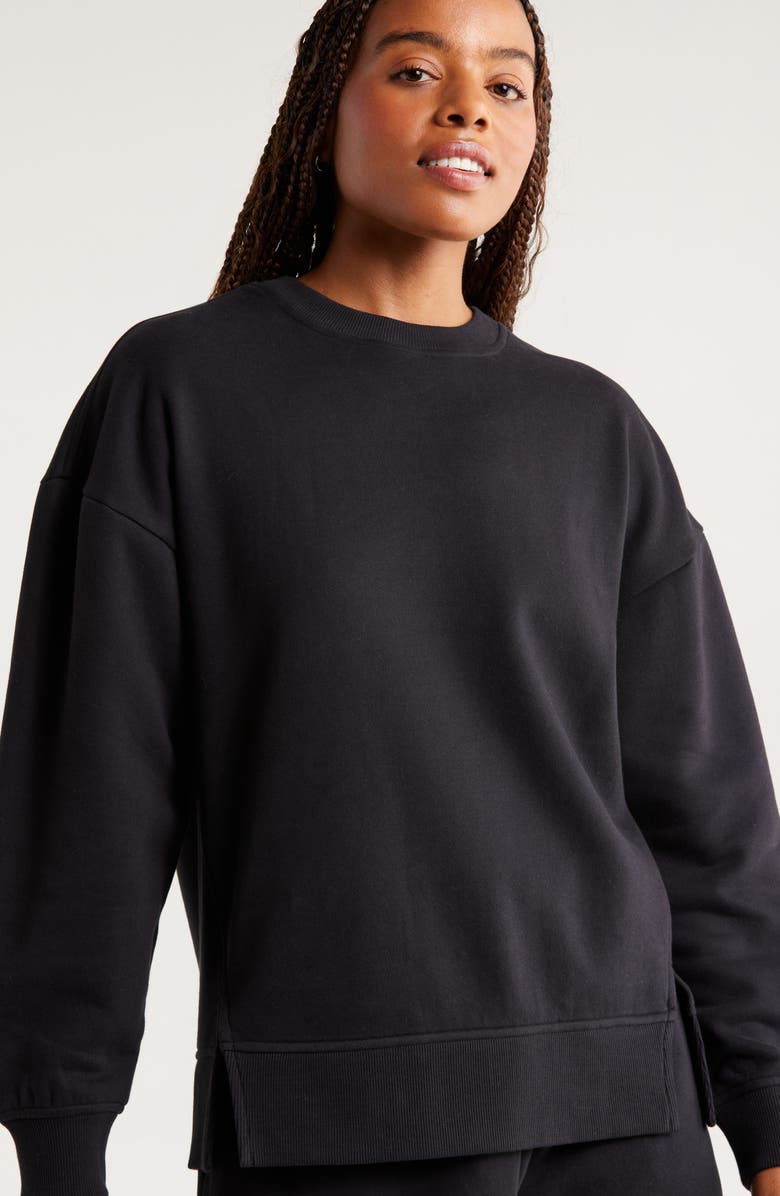 Zella Ultracozy Fleece Relaxed Sweatshirt, Alternate, color,