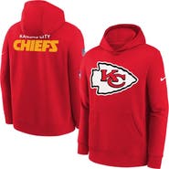 Nike Youth Nike  Red Kansas City Chiefs Sideline Club Fleece Hoodie