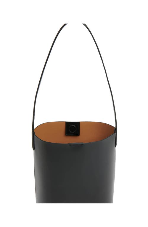 Mansur Gavriel Small Everyday Cabas Leather Hobo Bag In Black/caramel