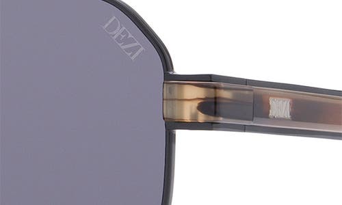Dezi 6ft 62mm Oversize Aviator Sunglasses In Black