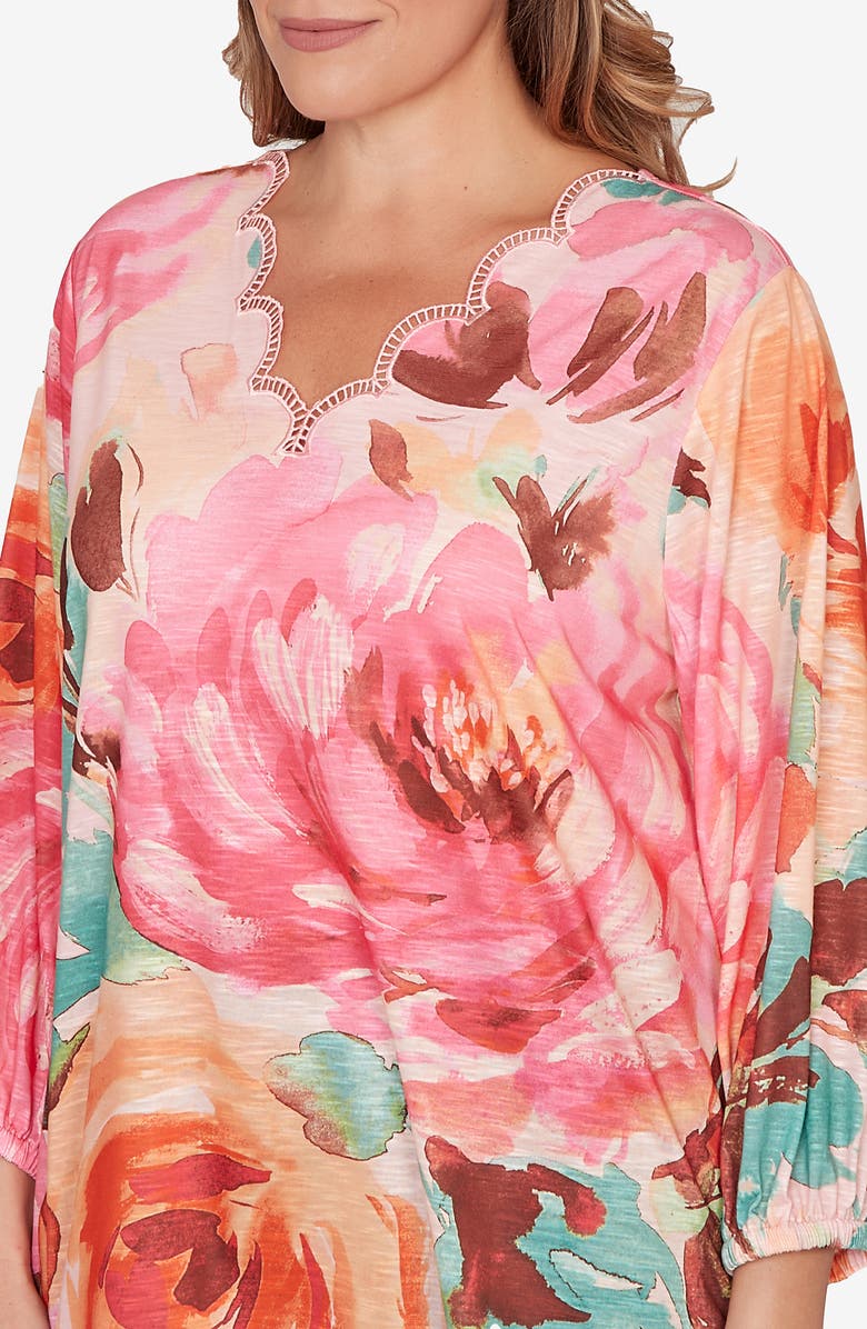 RUBY RD Printed Sublimation Top, Alternate, color, Dusty Rose Multy