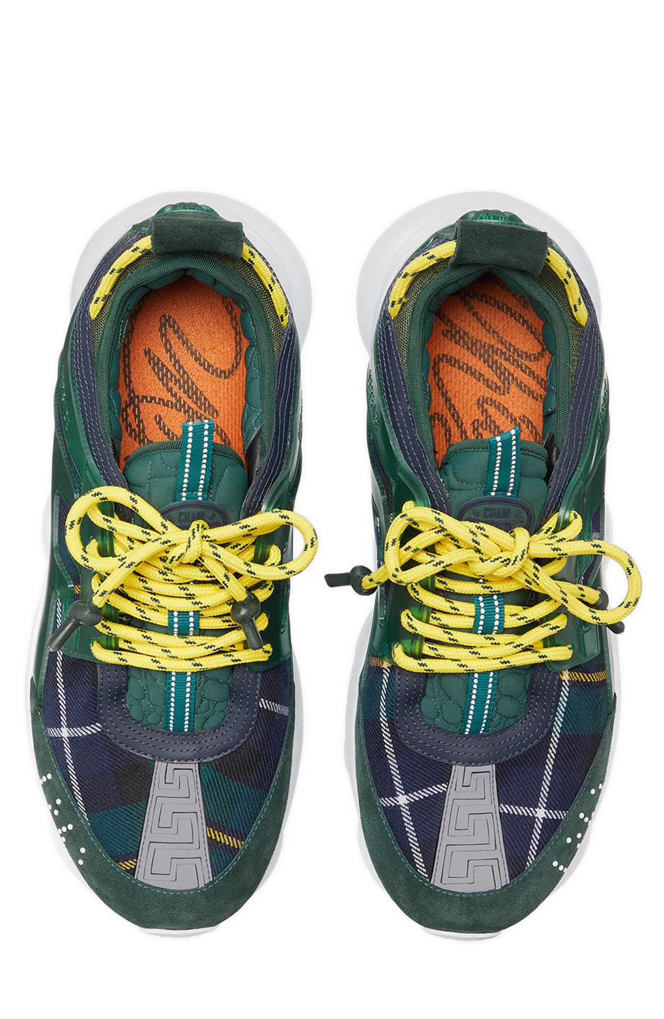 Chain Reaction Sneaker, Alternate, color, VERDE/ GIALLO