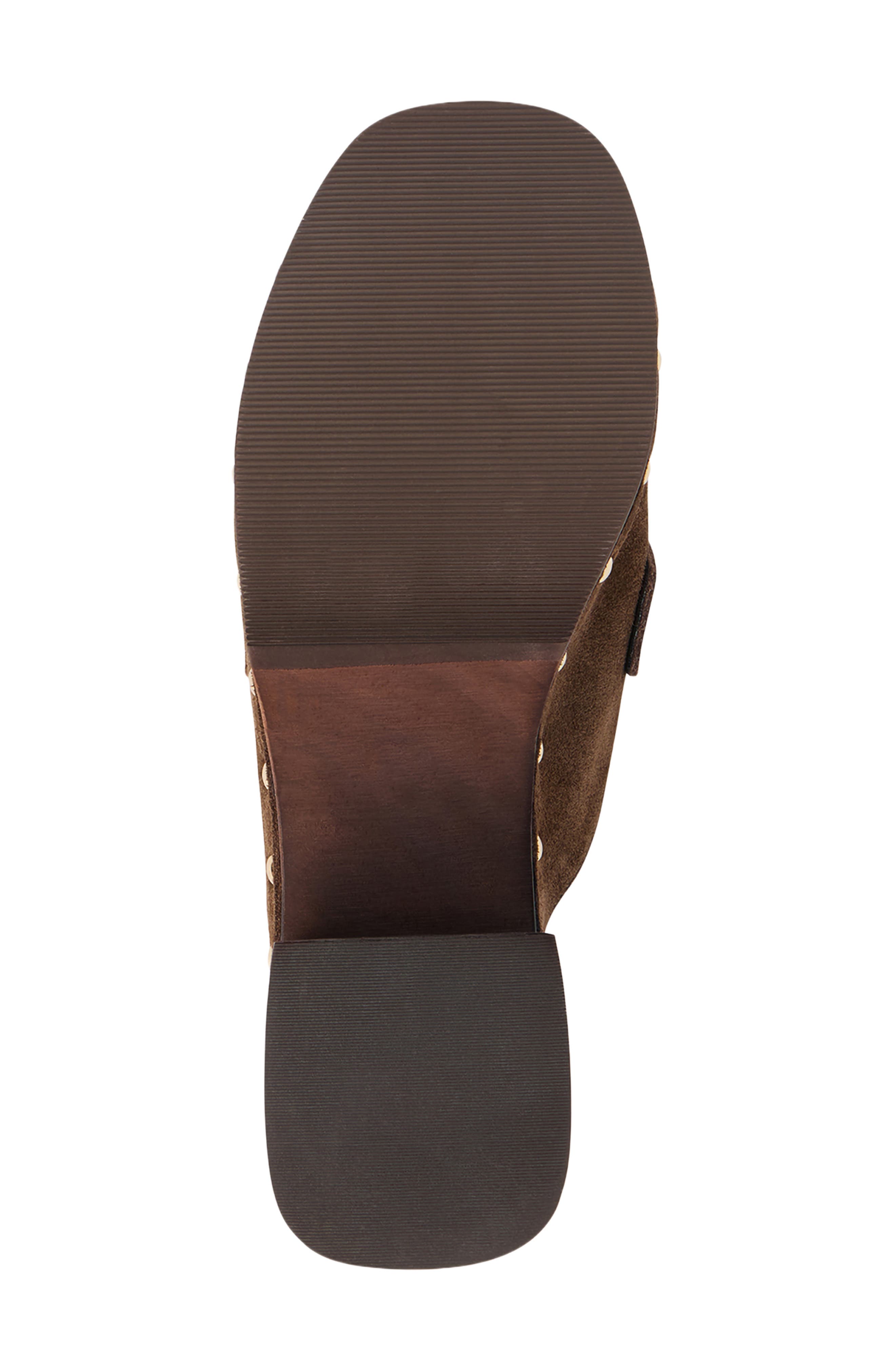 Reyes Leather Clog, Alternate, color, BROWN
