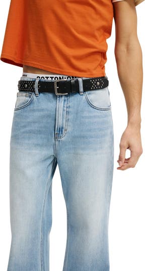 Men's Circle Stud Belt