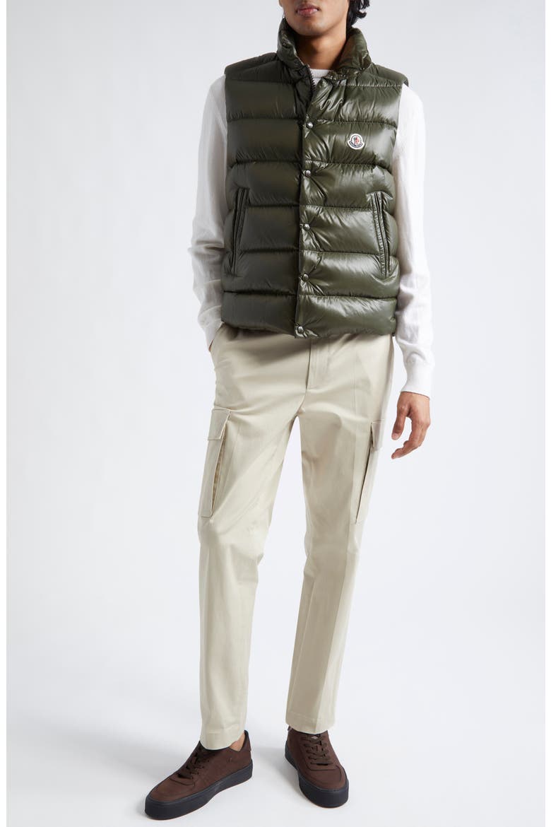 Tibb Down Puffer Vest, Alternate, color, OLIVE GREEN