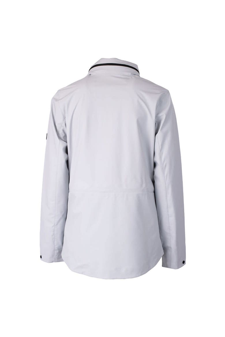 Women's Cutter & Buck Gray New England Patriots Throwback Logo Vapor Full-Zip Rain Jacket, Alternate, color, Gray