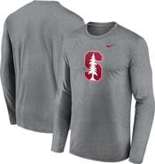 Nike Men's Nike Heather Gray Stanford Cardinal Primetime Primary Legend Long Sleeve T-Shirt