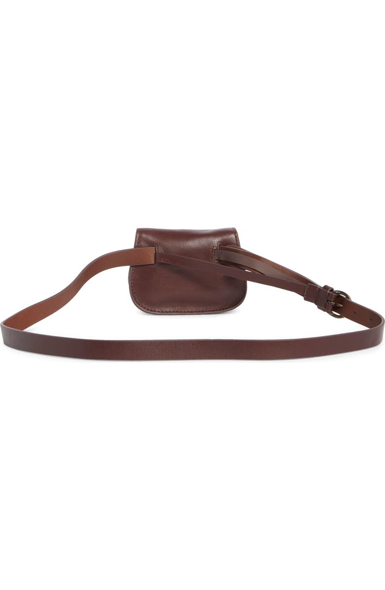 Frye Leather Belt Bag, Alternate, color, Dark Brown