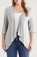 24seven Comfort Apparel Open Front Cardigan
