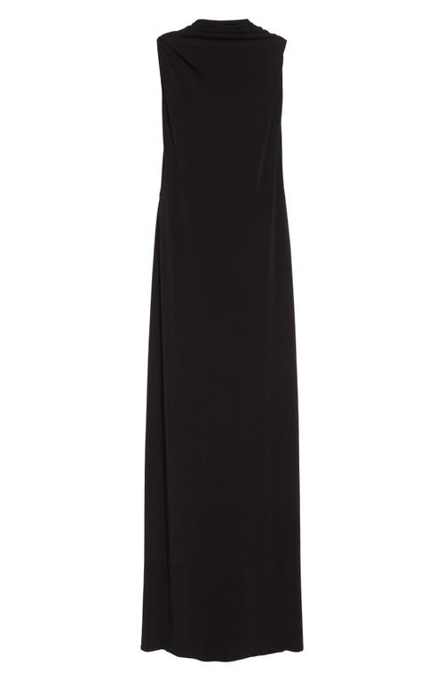 Brandon Maxwell The Presley Mantle Gown In Black