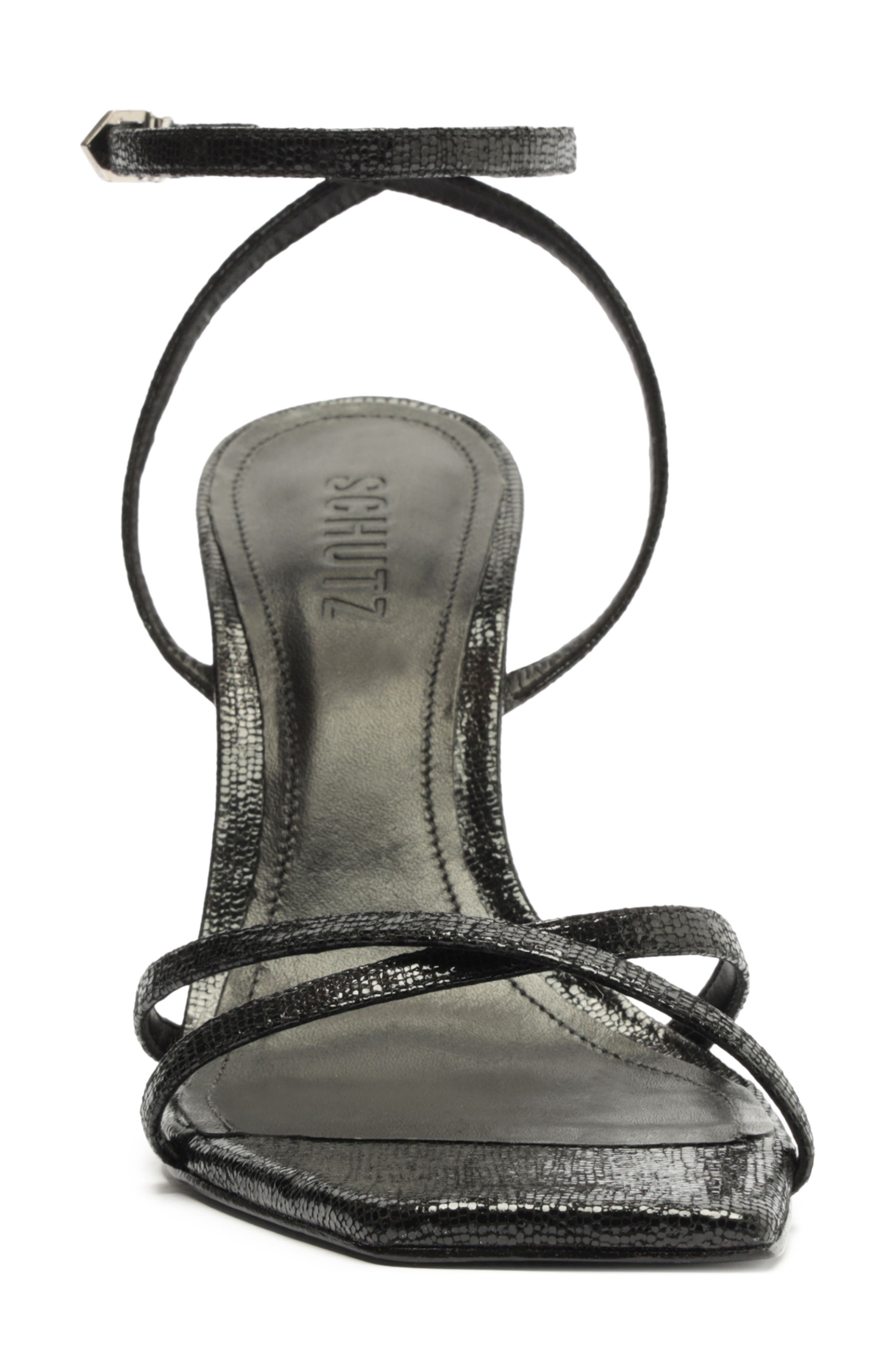 Eva Ankle Strap Sandal, Alternate, color, BLACK