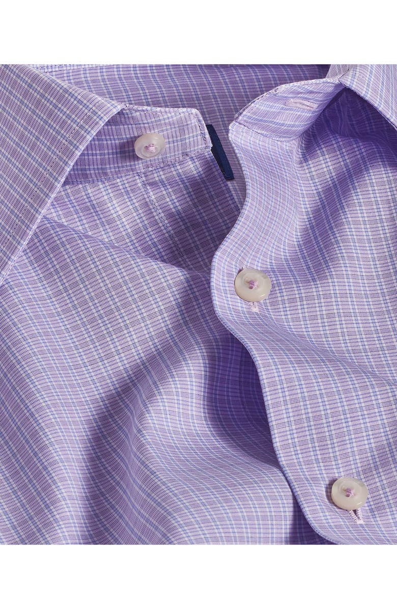 David Donahue Regular Fit Poplin Check Dress Shirt, Alternate, color, 