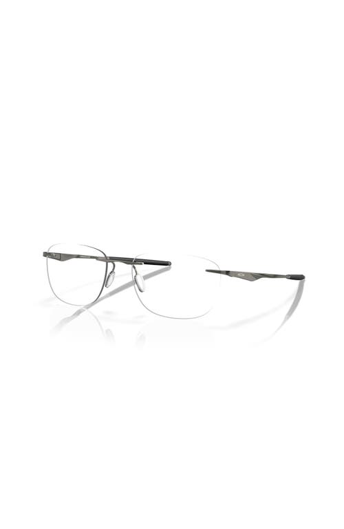 Oakley 53mm Rectangle Optical Glasses In Gray