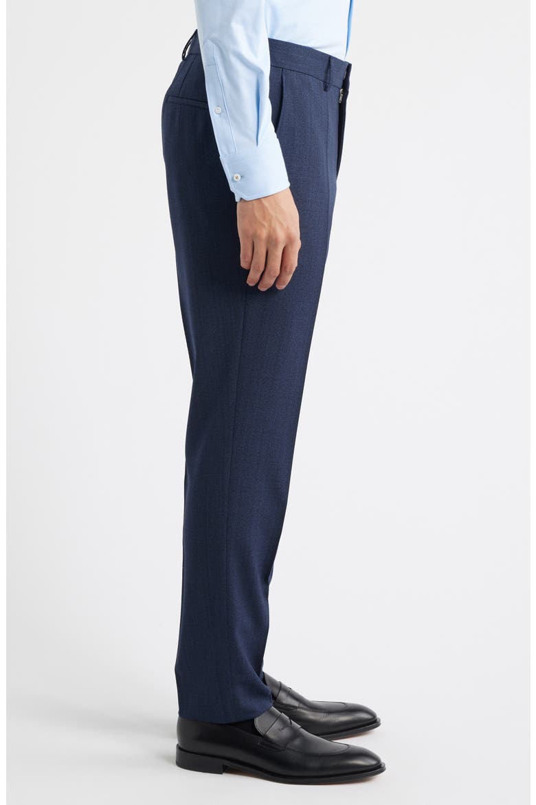 Genius Slim Fit Virgin Wool Dress Pants, Alternate, color, DARK BLUE
