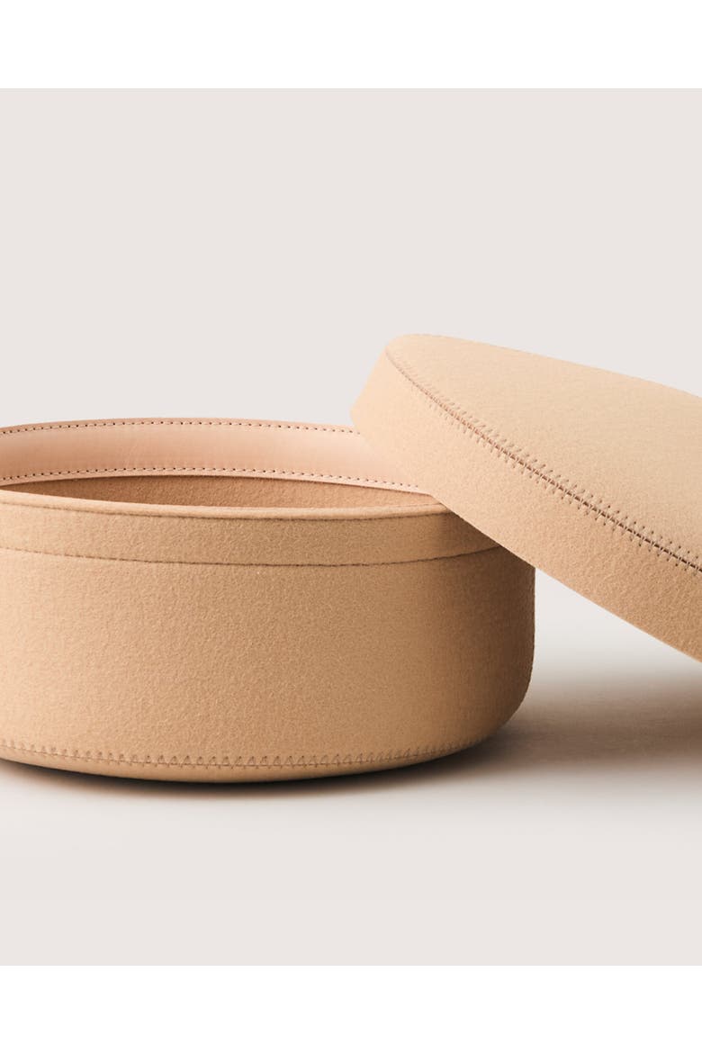 Merino Wool Medium Bin w/ Lid, Alternate, color, Latte