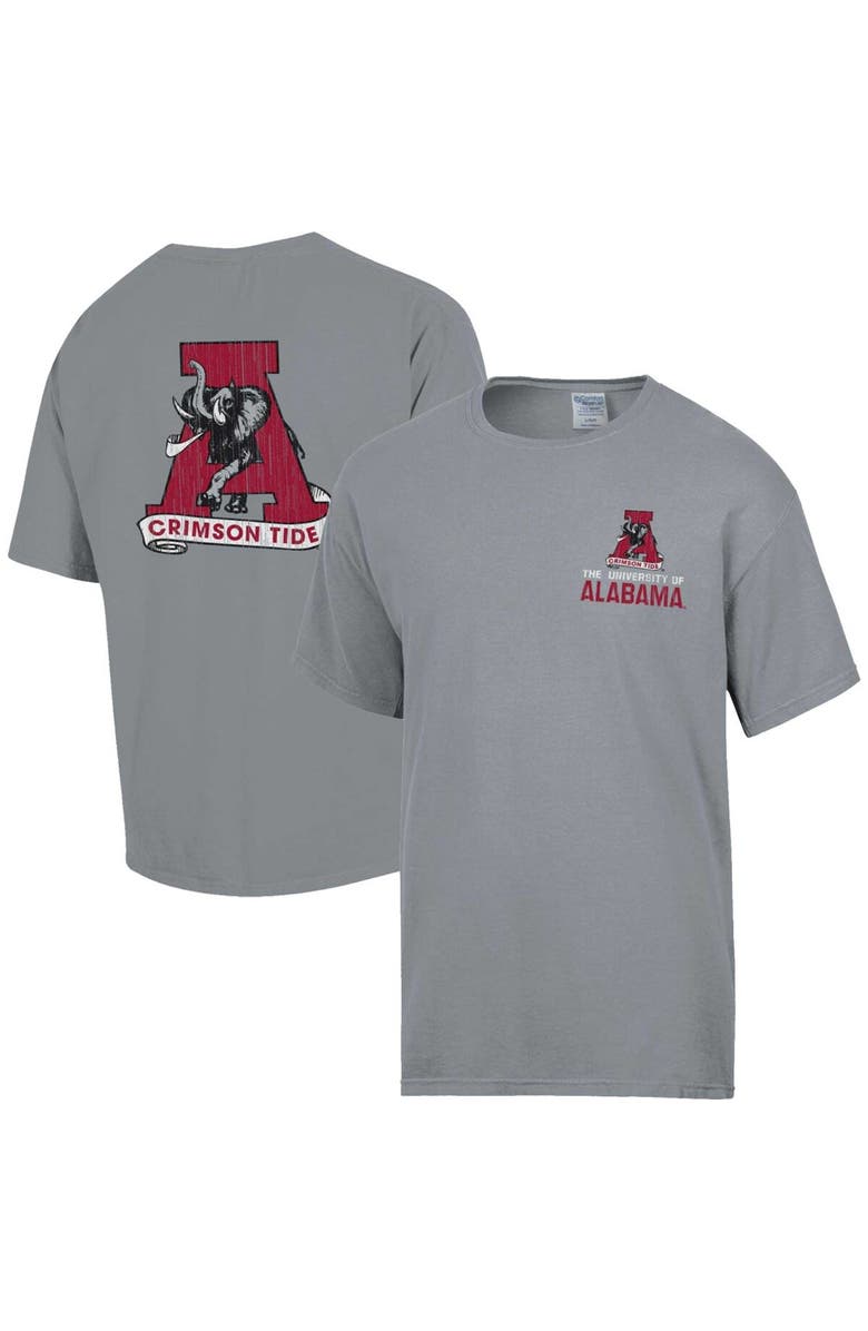 Comfort Wash Men's Comfort Wash Graphite Alabama Crimson Tide Vintage Logo T-Shirt, Main, color, 