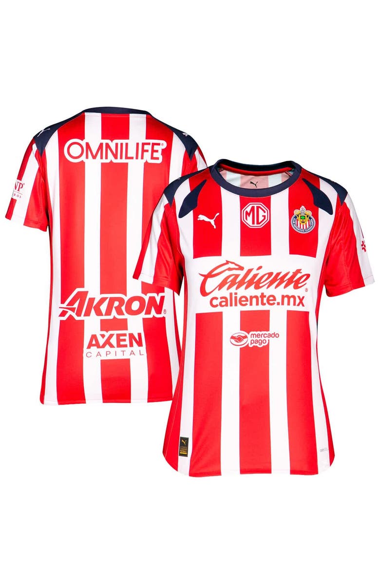 PUMA Women's Puma Red Chivas 2025/26 Home Replica Jersey, Main, color, Red