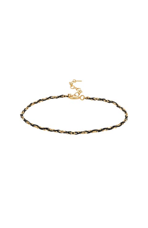 Sterling Silver 18k Gold Plated Katarina String Bracelet